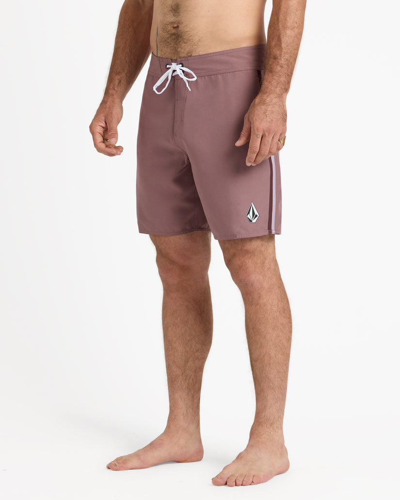 Lawton 18" Boardshorts - Bordeaux Brown