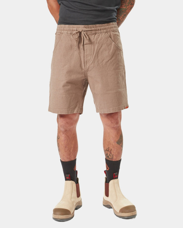 Mens Volcom Workwear Caliper Elastic Waist Short 17