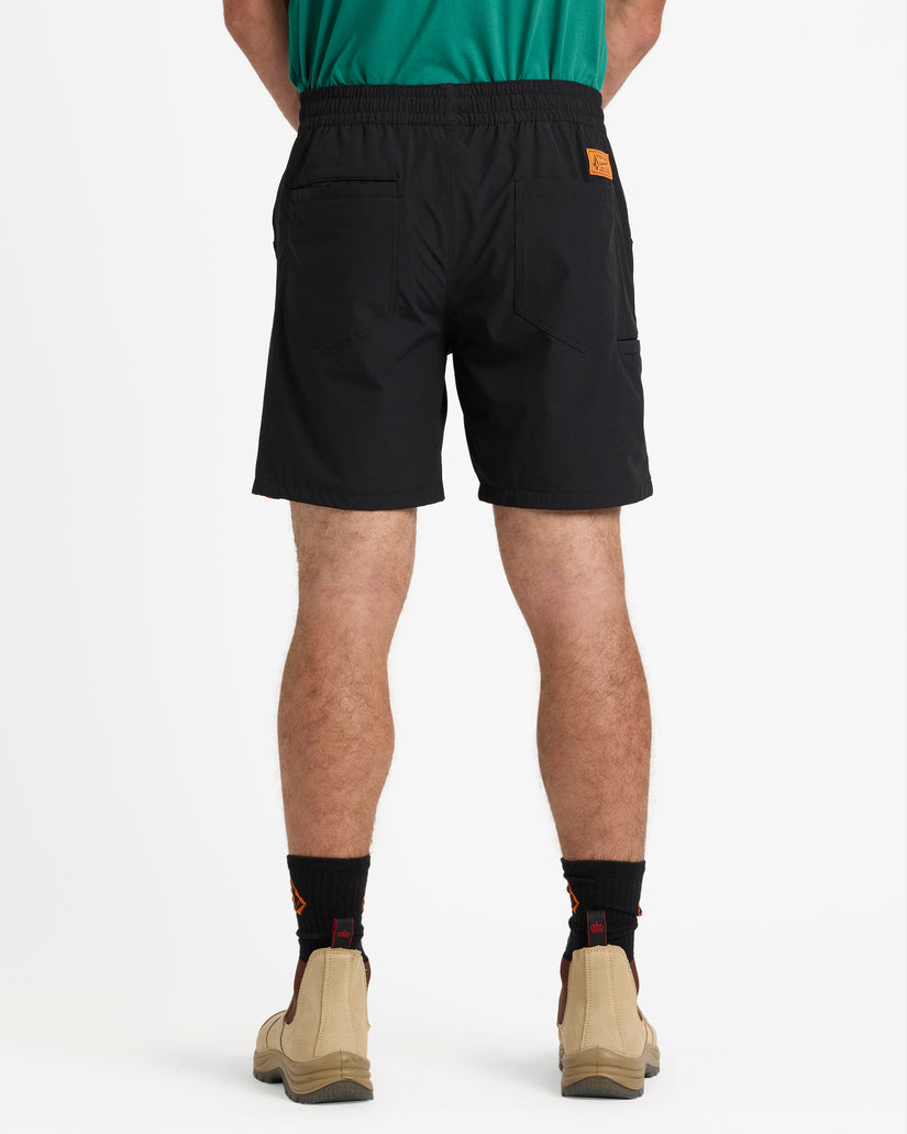 Rack II Work Hybrid Shorts 17" - Black