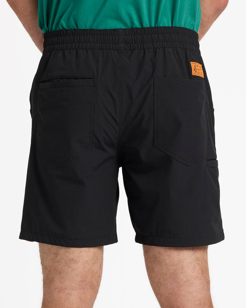 Rack II Work Hybrid Shorts 17" - Black