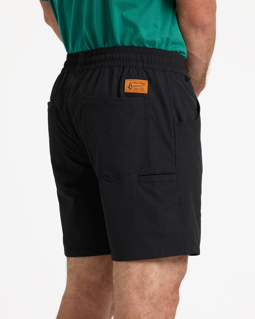 Rack II Work Hybrid Shorts 17" - Black