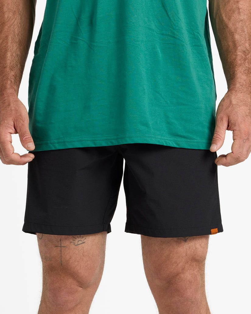Rack II Work Hybrid Shorts 17" - Black