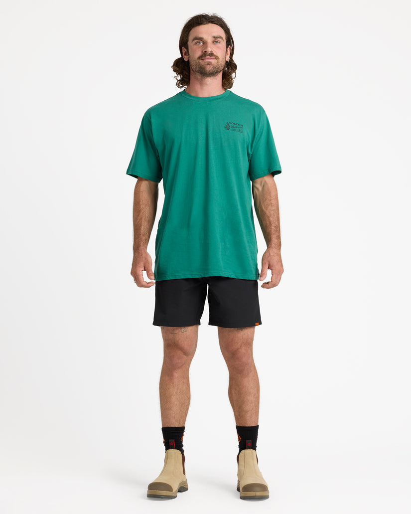 Rack II Work Hybrid Shorts 17" - Black