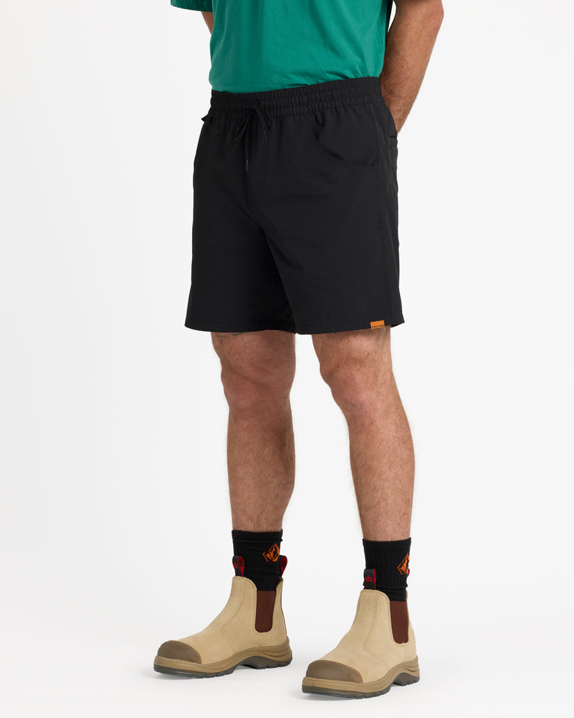 Rack II Work Hybrid Shorts 17" - Black