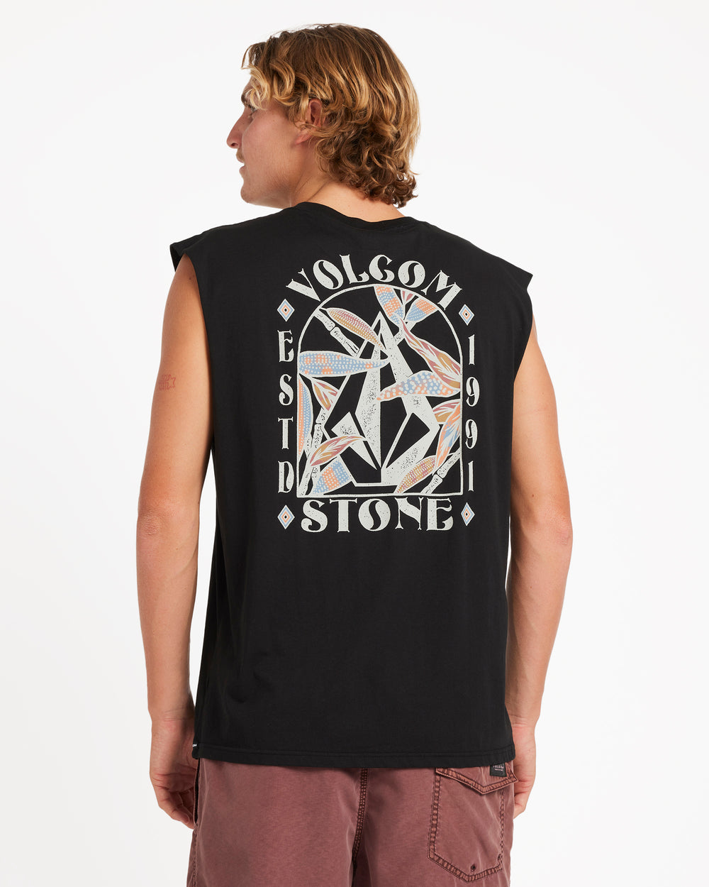 Volcom Tanks Mens Tallows Muscle Tank – Black – Volcom Australia