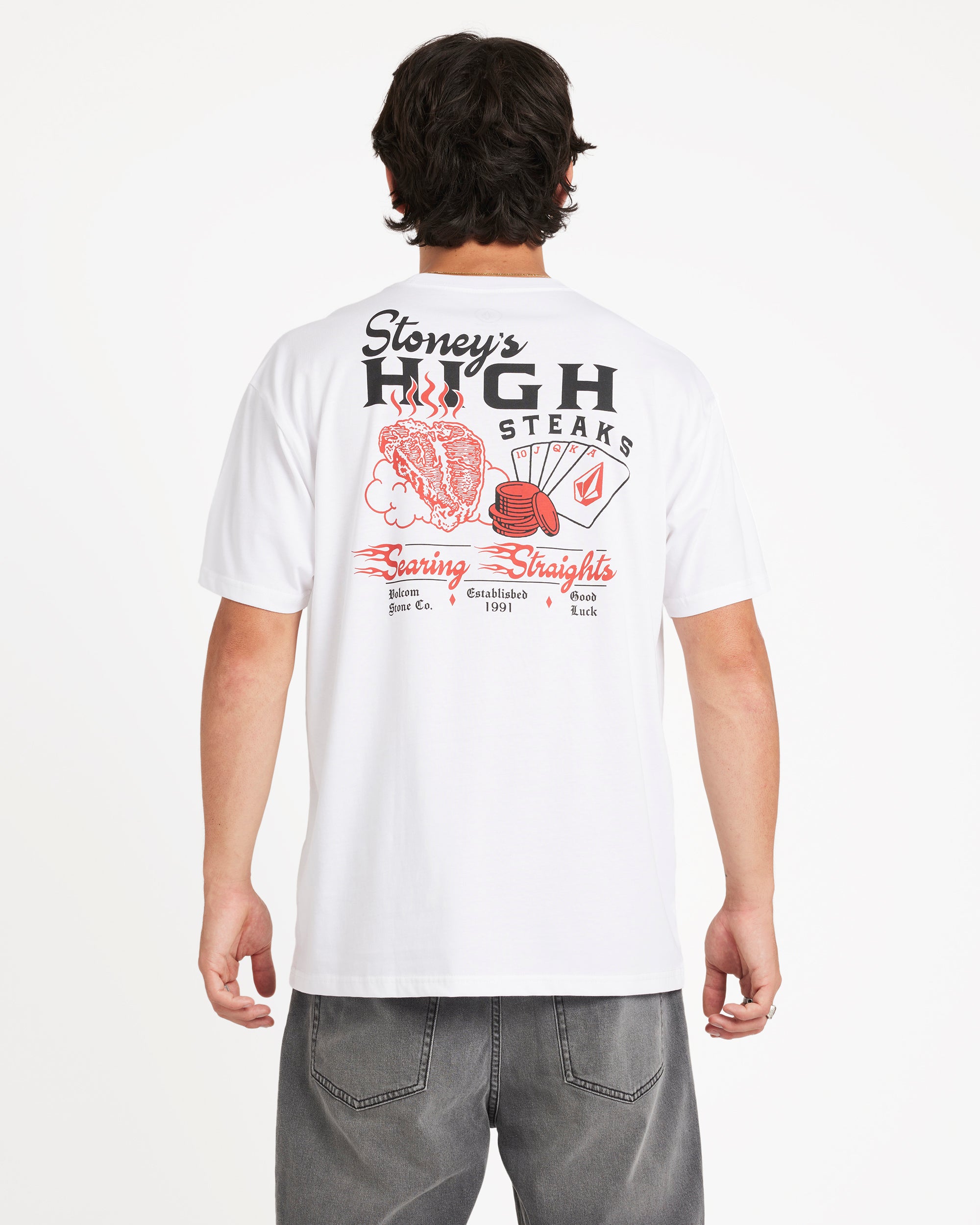 Mens High Steaks Short Sleeve Tee