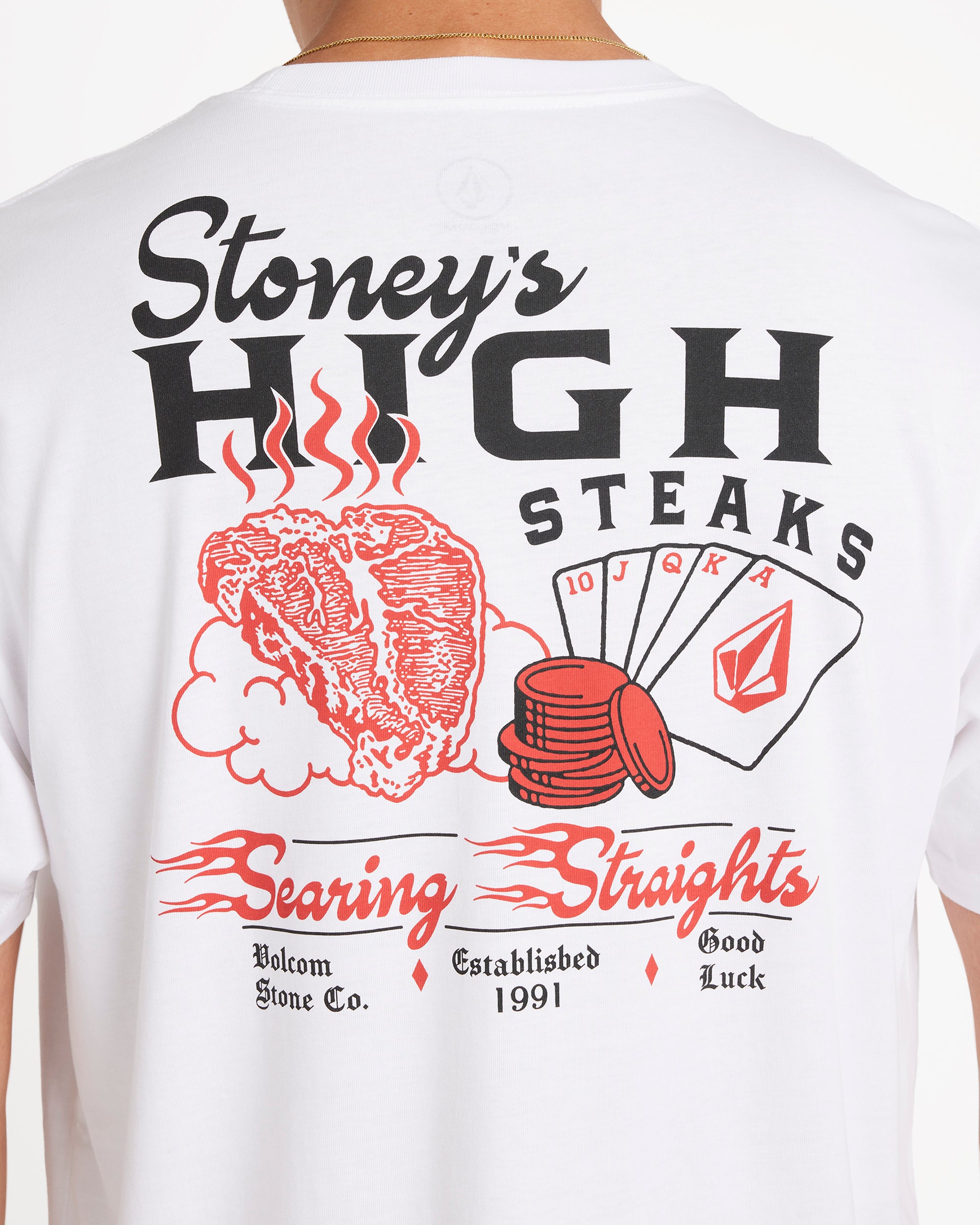 Mens High Steaks Short Sleeve Tee