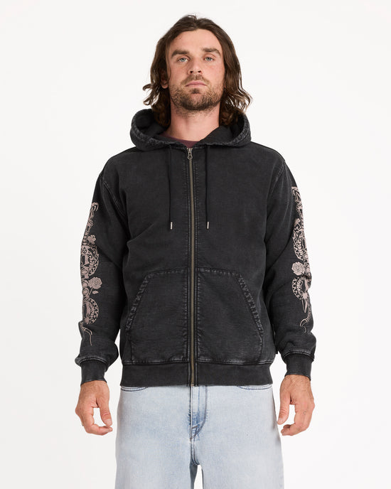 Mens Die By The Stone Zip Up Hoodie