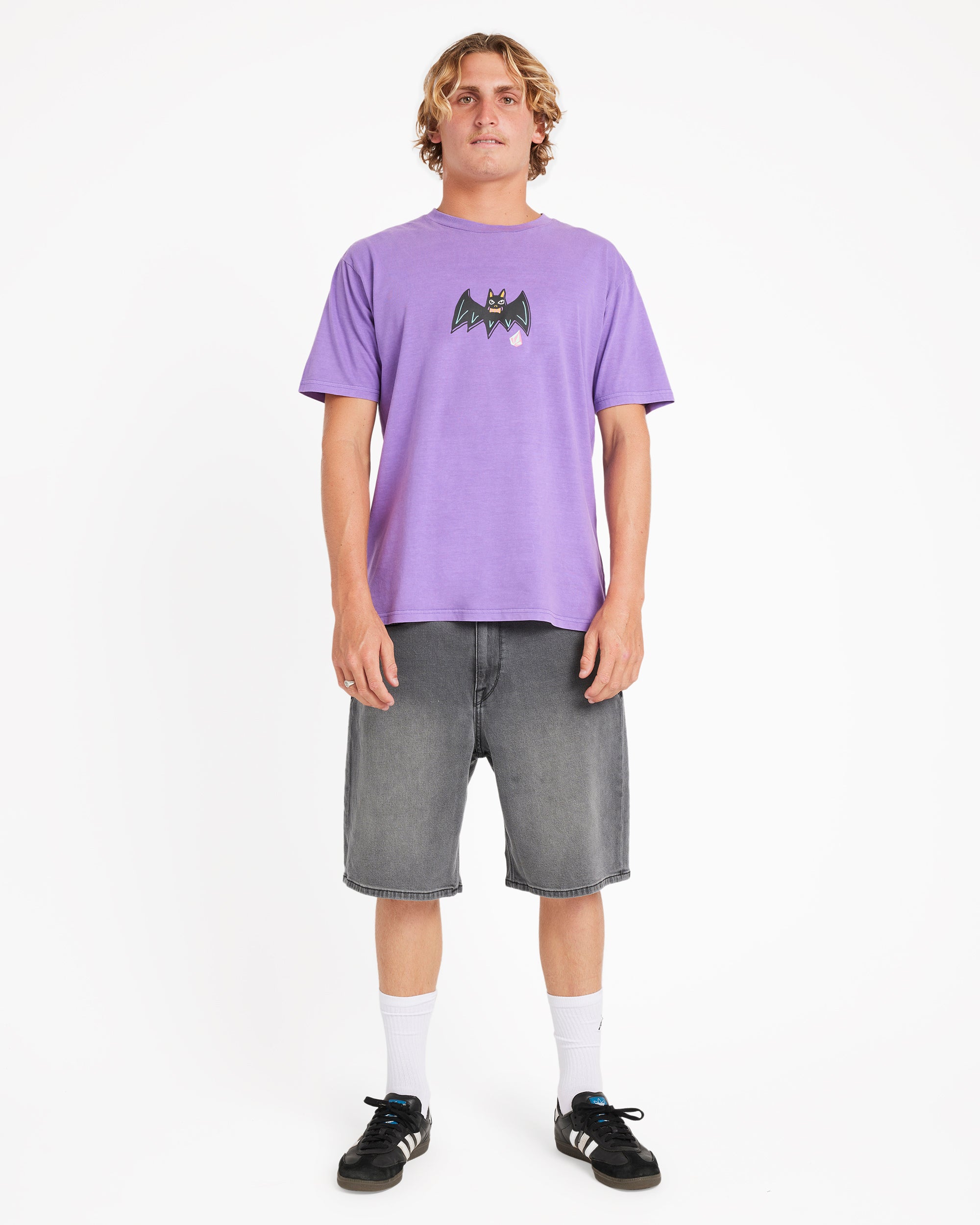 【archive】 80s Stone  purple shirt Gen Asagiri Dr. Stone Streetwear T-Shirt | Anime Ape