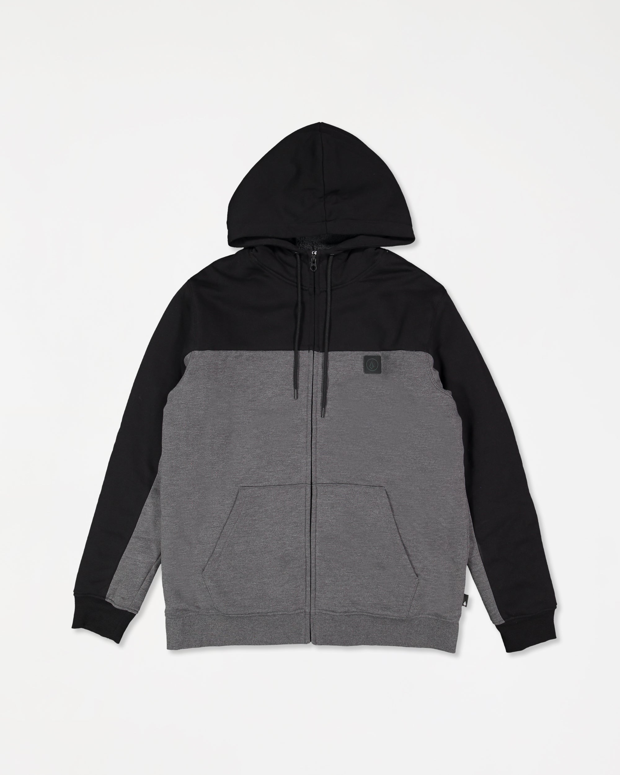 Mens Division Lined Zip Up Hoodie