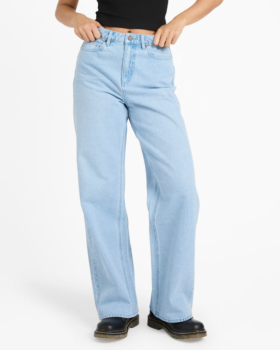 Womens Stoned Boyfriend High Rise Denim Jeans