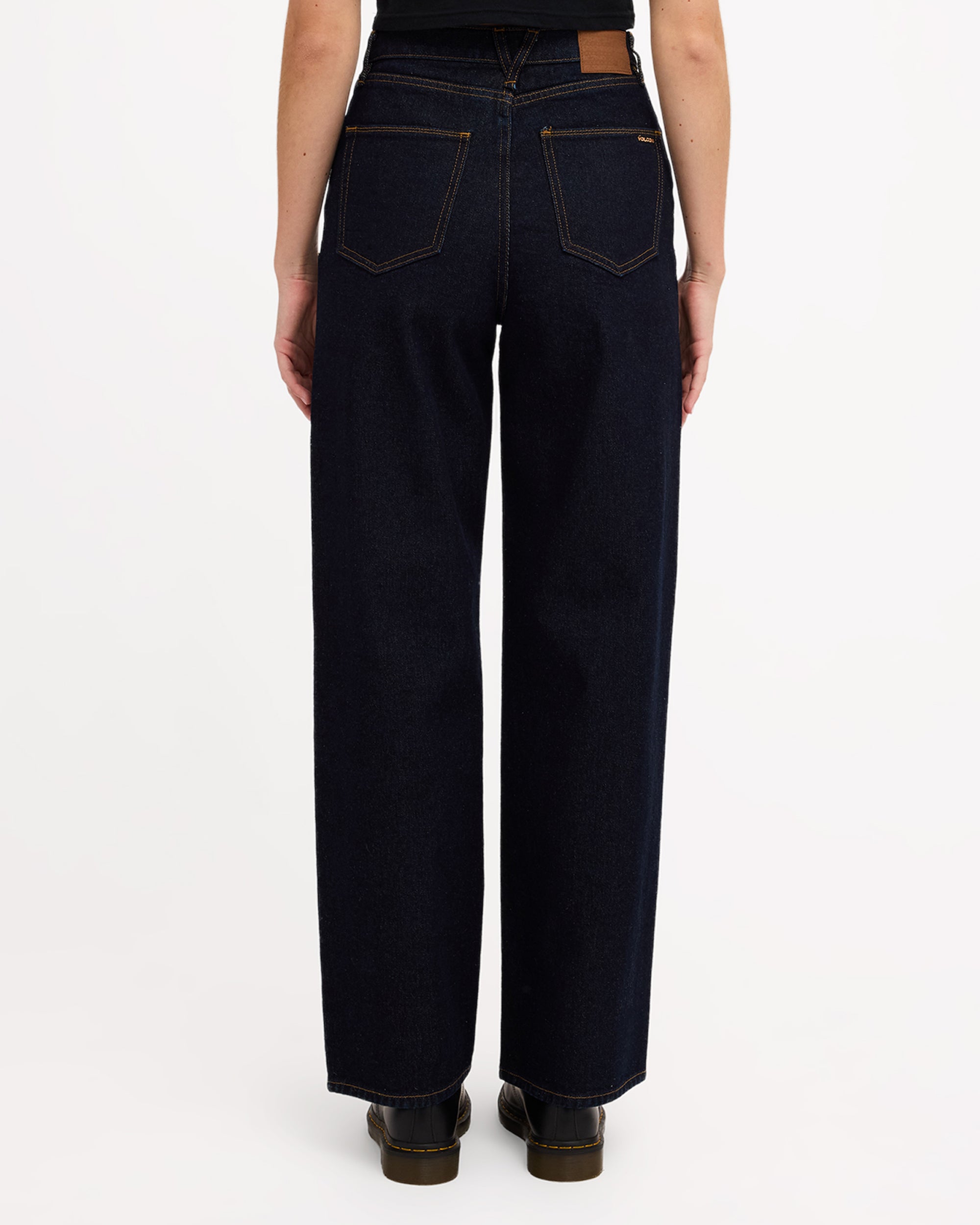 Womens Stoned BF High Rise Denim Jeans