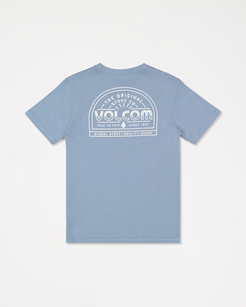 Big Youth Aus The Early Short Sleeve Tee - Slate Blue