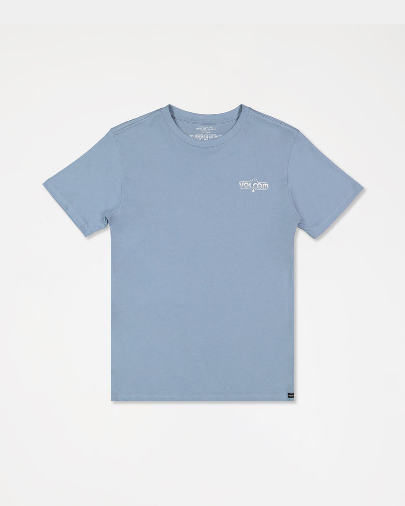 Big Youth Aus The Early Short Sleeve Tee - Slate Blue