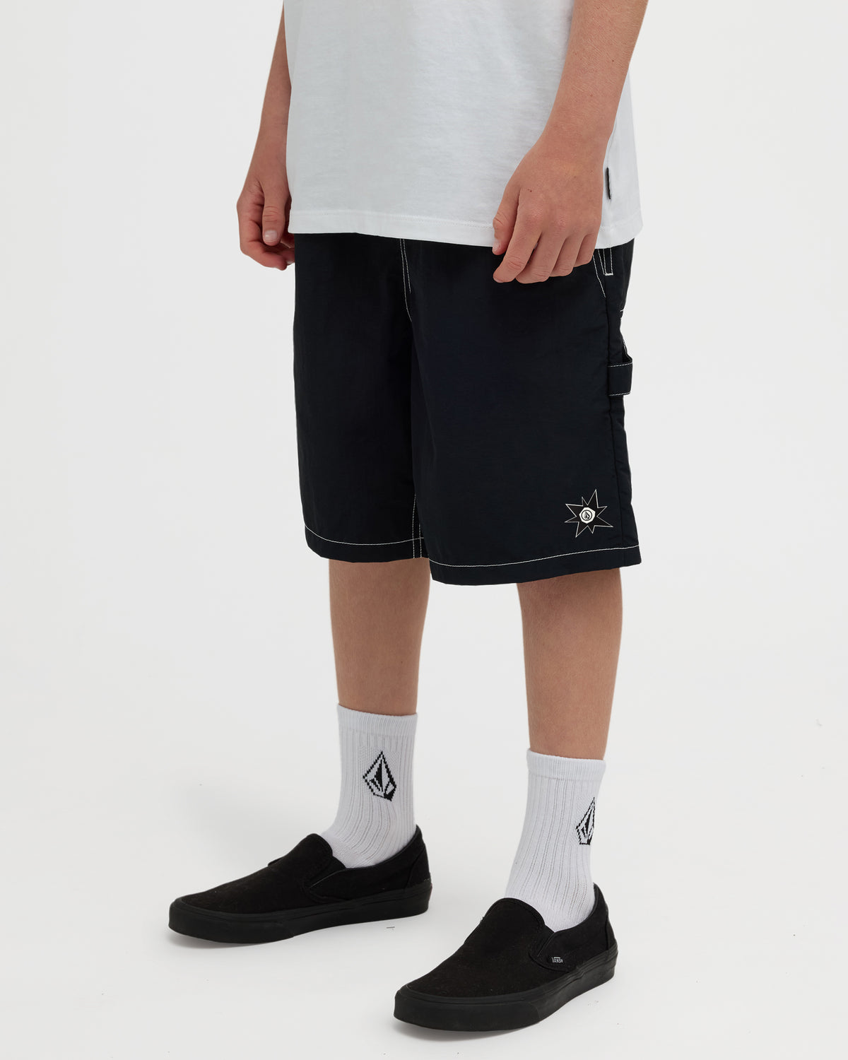Boys 8-16 Disturb Elastic Waist Shorts