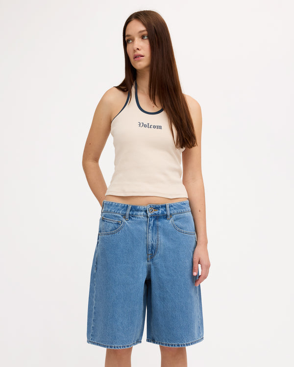 Womens Legged It Denim Shorts