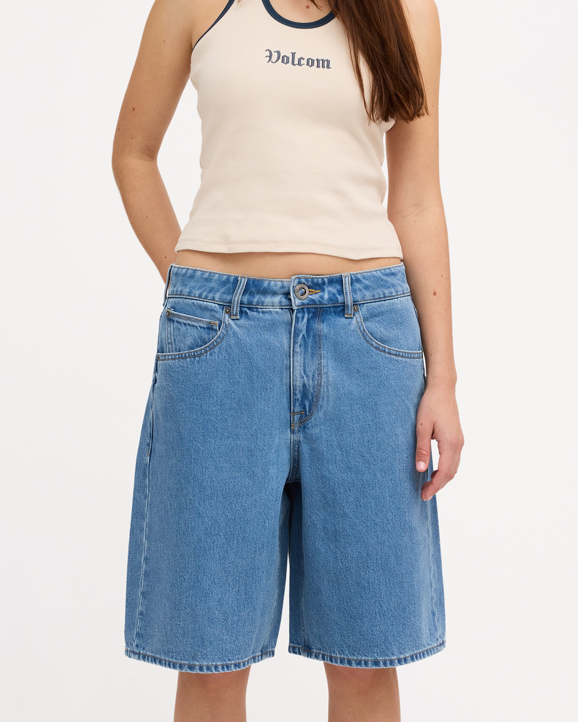 Womens Legged It Denim Shorts