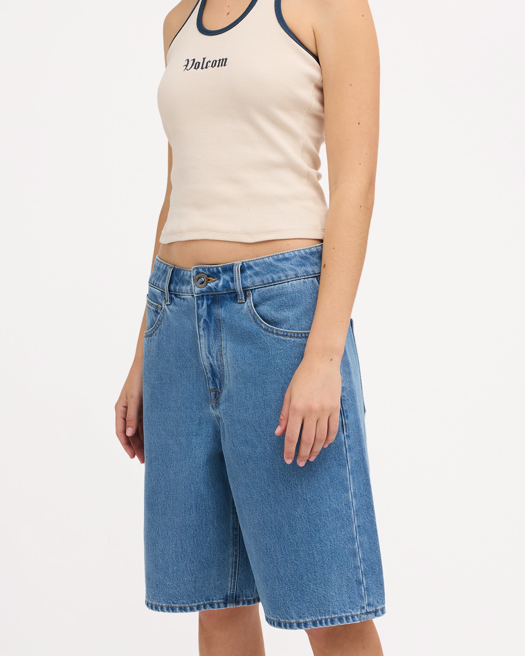 Womens Legged It Denim Shorts