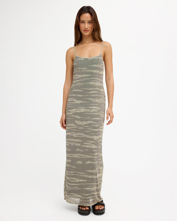 Womens Wicked Lightning Maxi Slip Dress