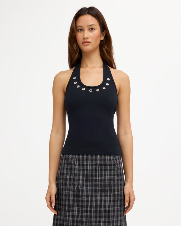 Womens Metal Halter Top