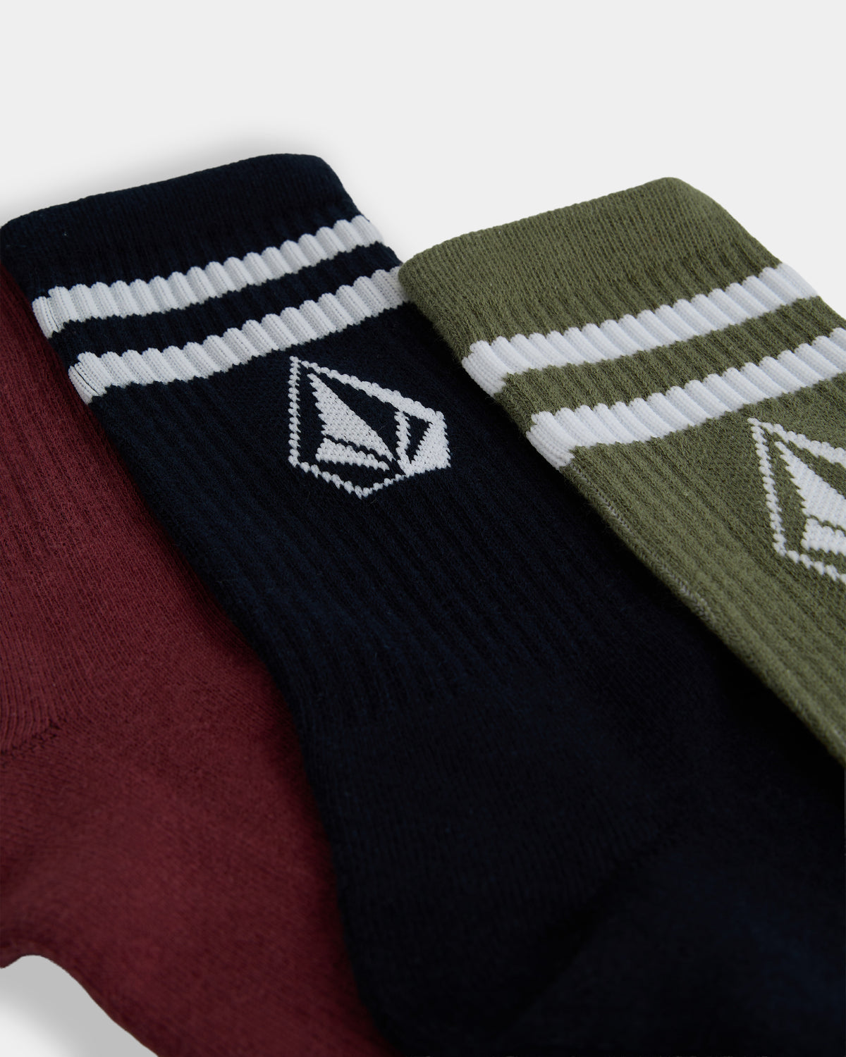 Mens Retro Stone 3 Pack Socks