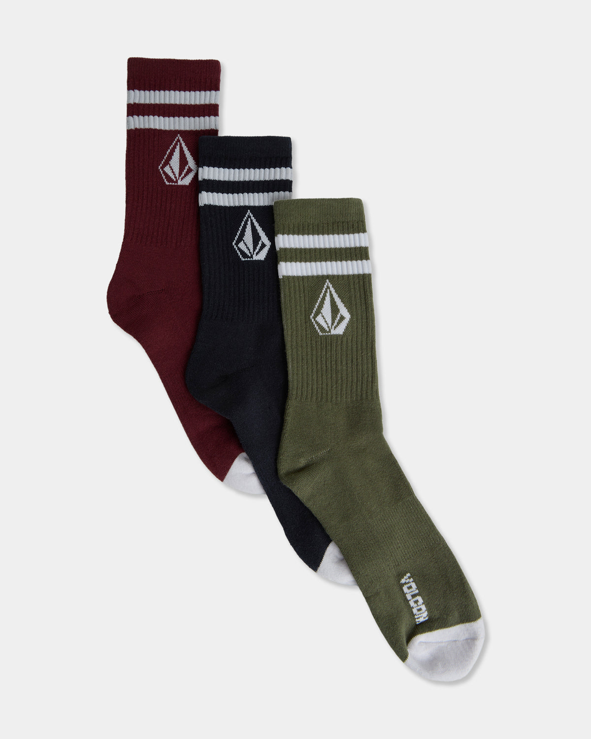 Mens Retro Stone 3 Pack Socks