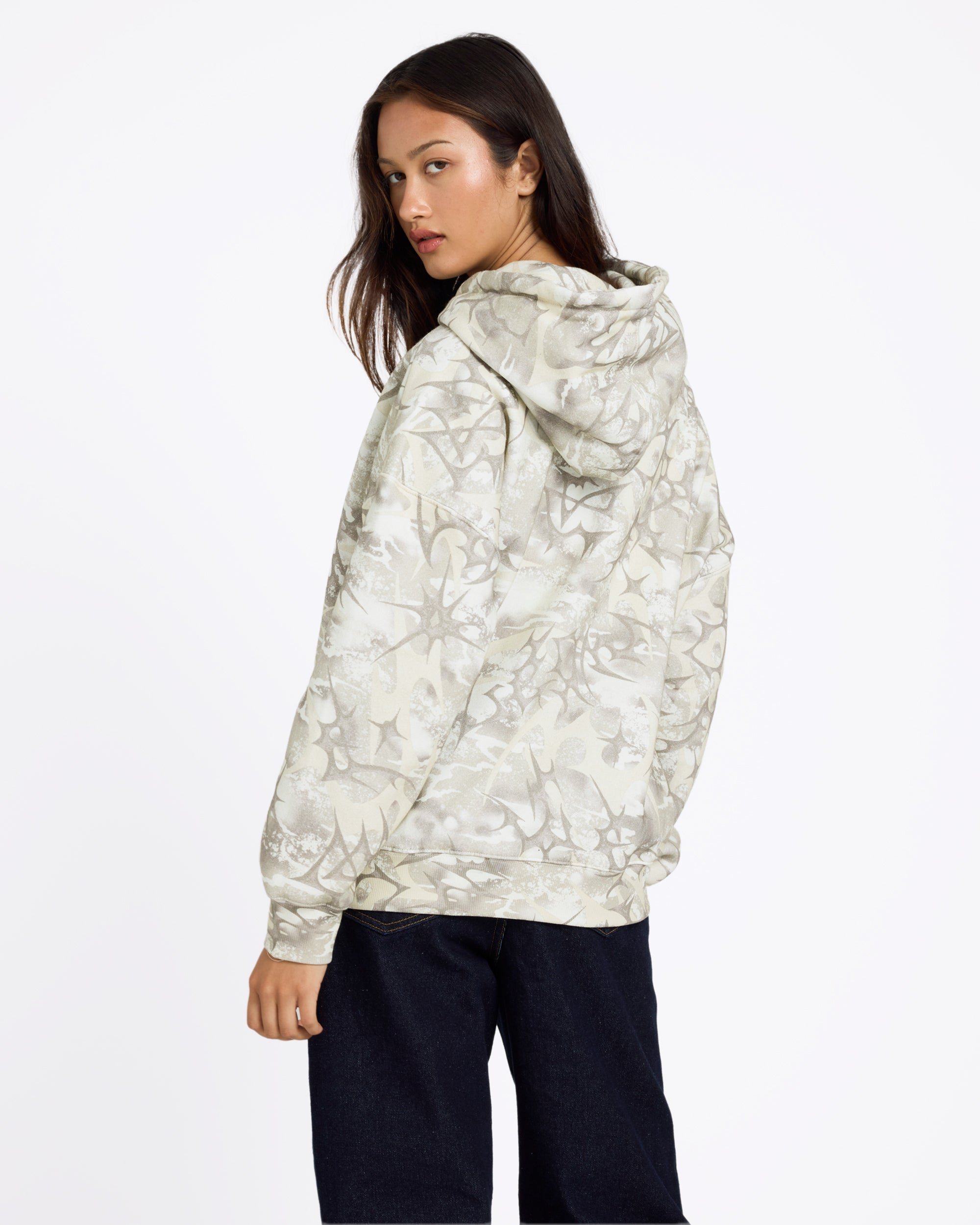 Womens Shadowed Pullover Hoodie