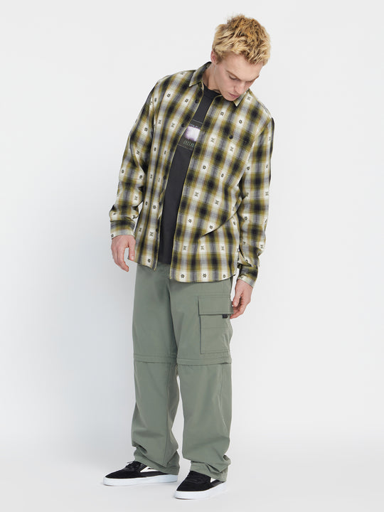 Skate Vitals Simon Bannerot Woven Long Sleeve Shirt - Expedition Green (A0532309_EGR) [30]