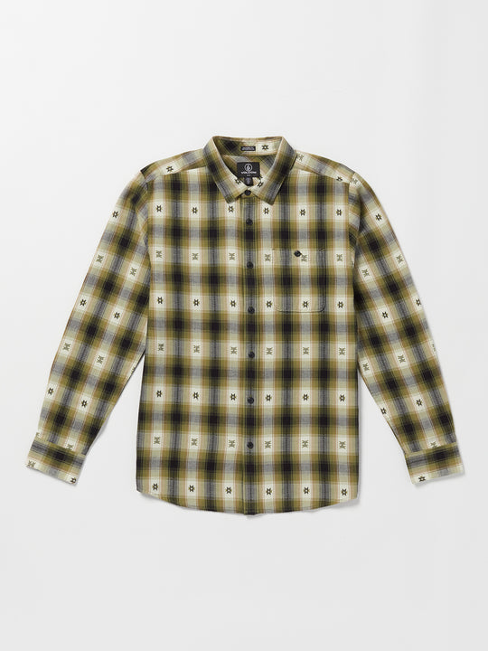 Skate Vitals Simon Bannerot Woven Long Sleeve Shirt - Expedition Green (A0532309_EGR) [F]
