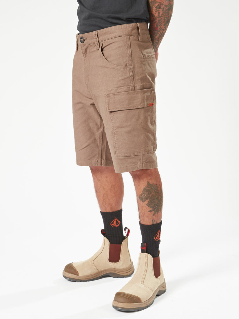 Volcom Workwear Caliper Work Short 20" - Brindle