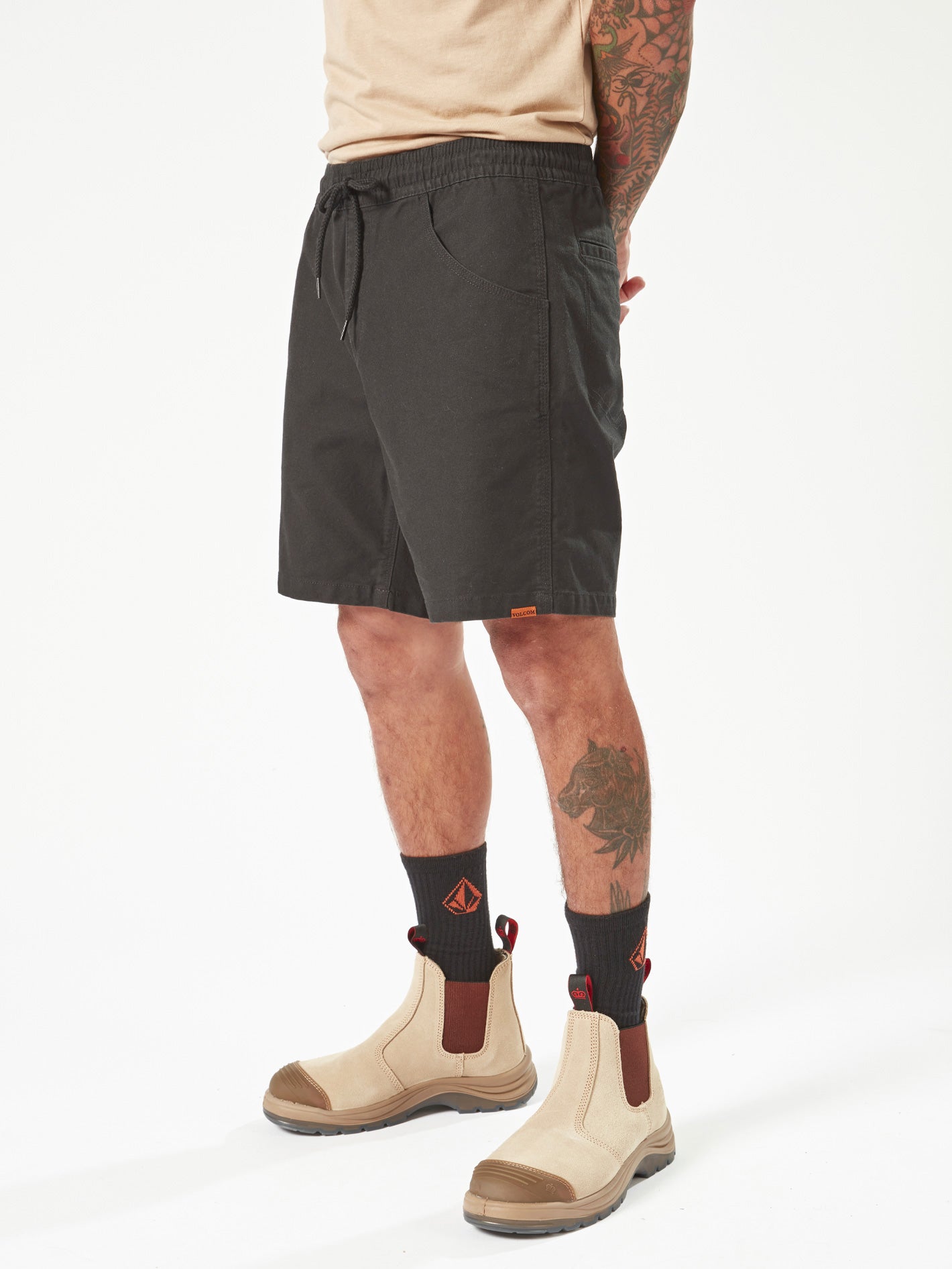 Volcom Workwear Caliper Elastic Waist Short 17"