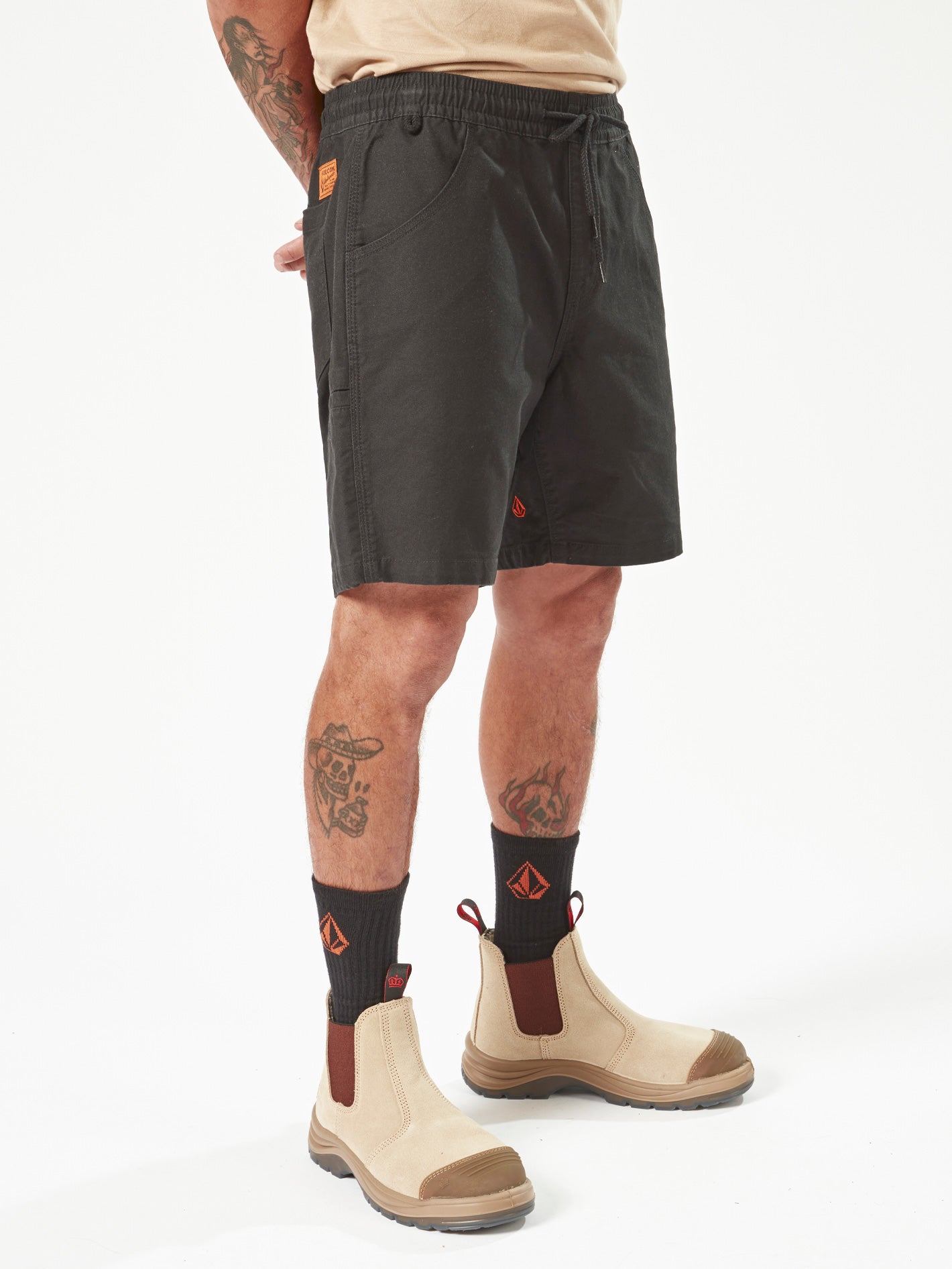 Volcom Workwear Caliper Elastic Waist Short 17"