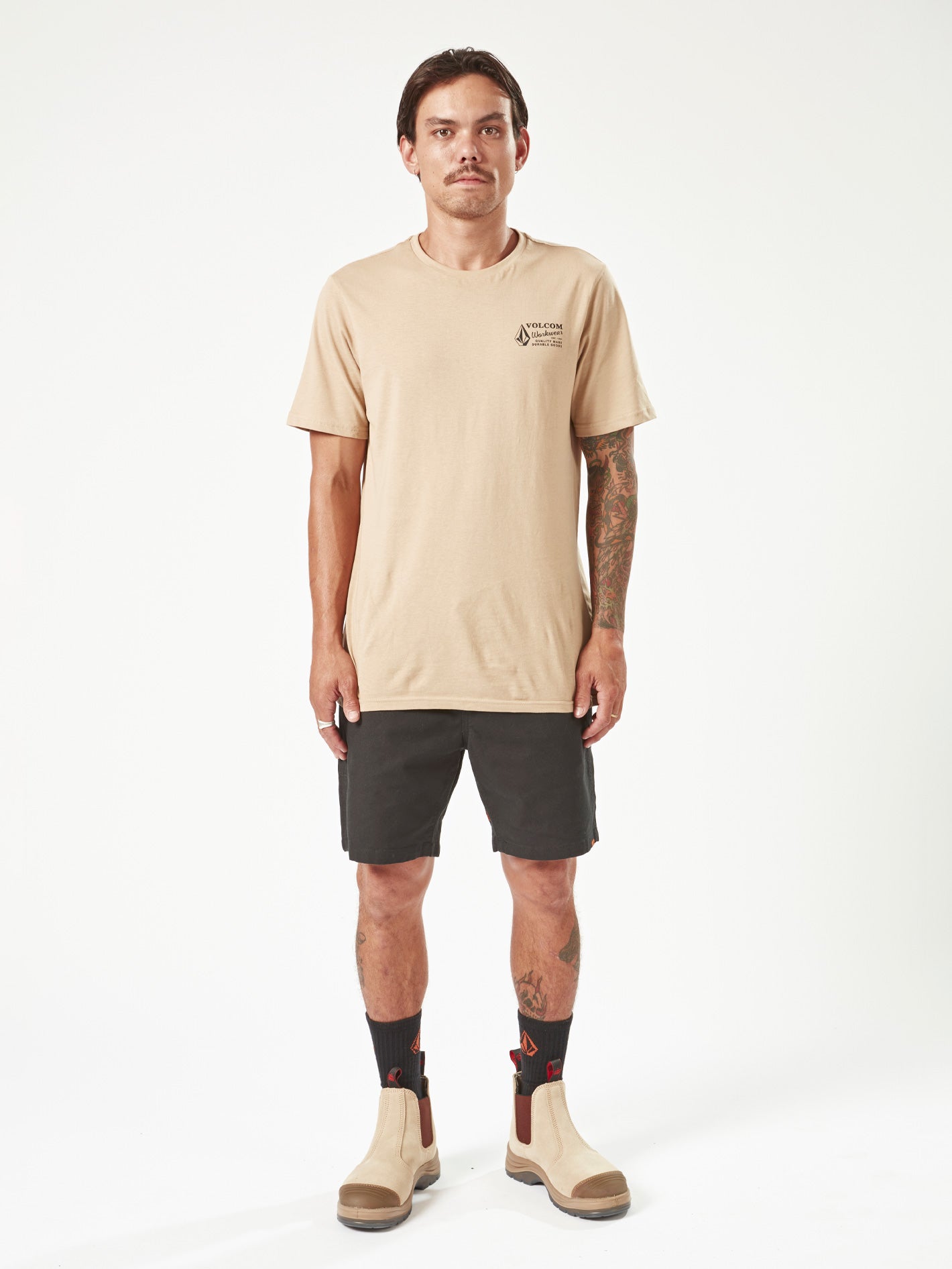 Volcom Workwear Caliper Elastic Waist Short 17"