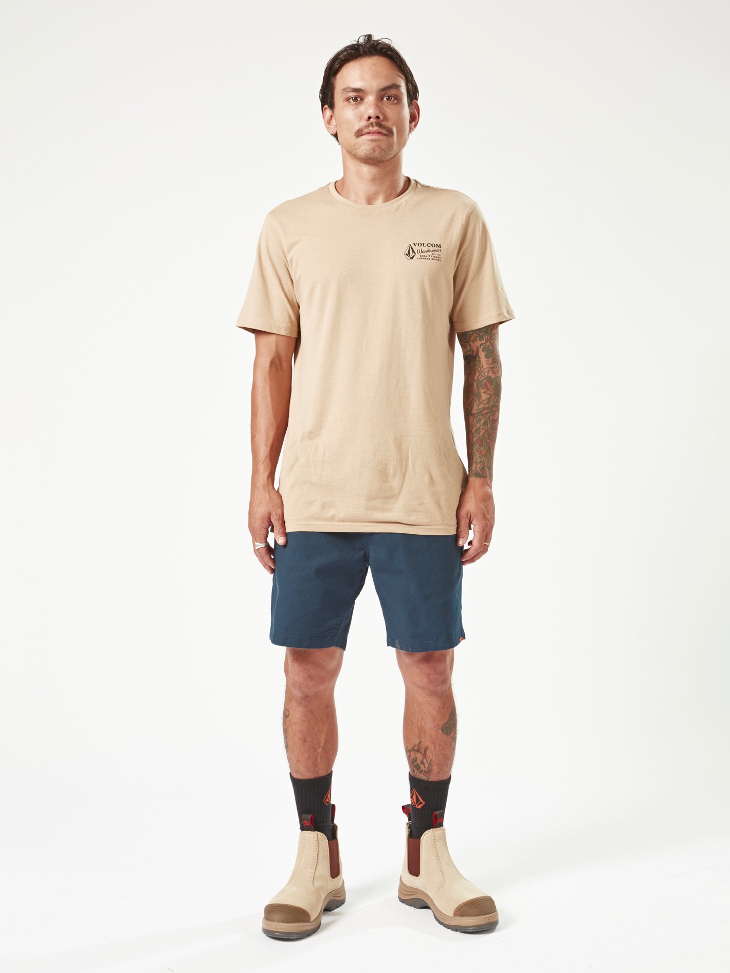 Volcom Workwear Caliper Elastic Waist Short 17"