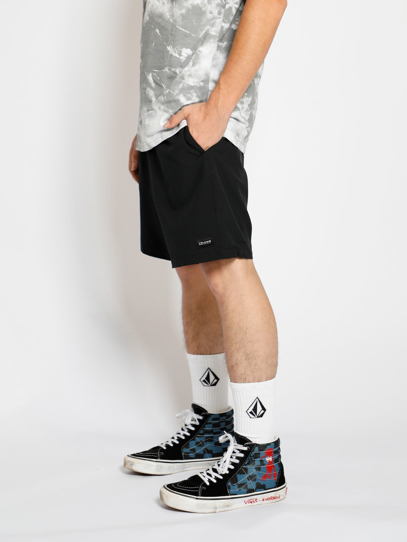 Stones Hybrid Elastic Waist 18" Short - Black (A1002201_BLK) [2]
