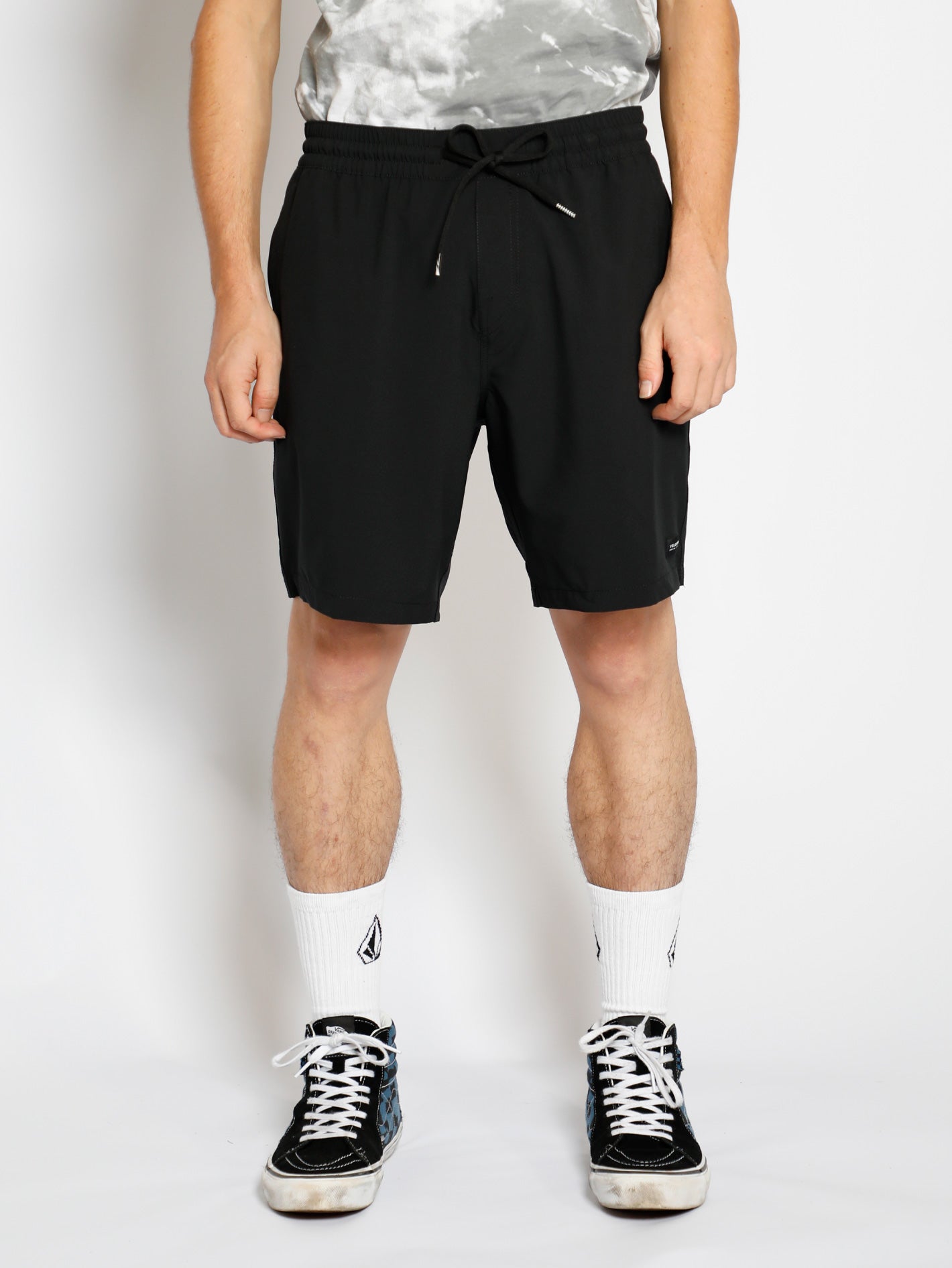 Stones Hybrid Elastic Waist 18" Short - Black (A1002201_BLK) [3]