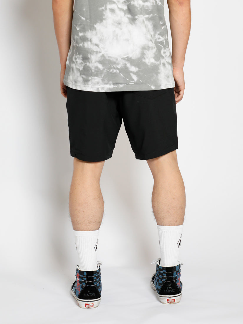 Stones Hybrid Elastic Waist 18" Short - Black (A1002201_BLK) [B]