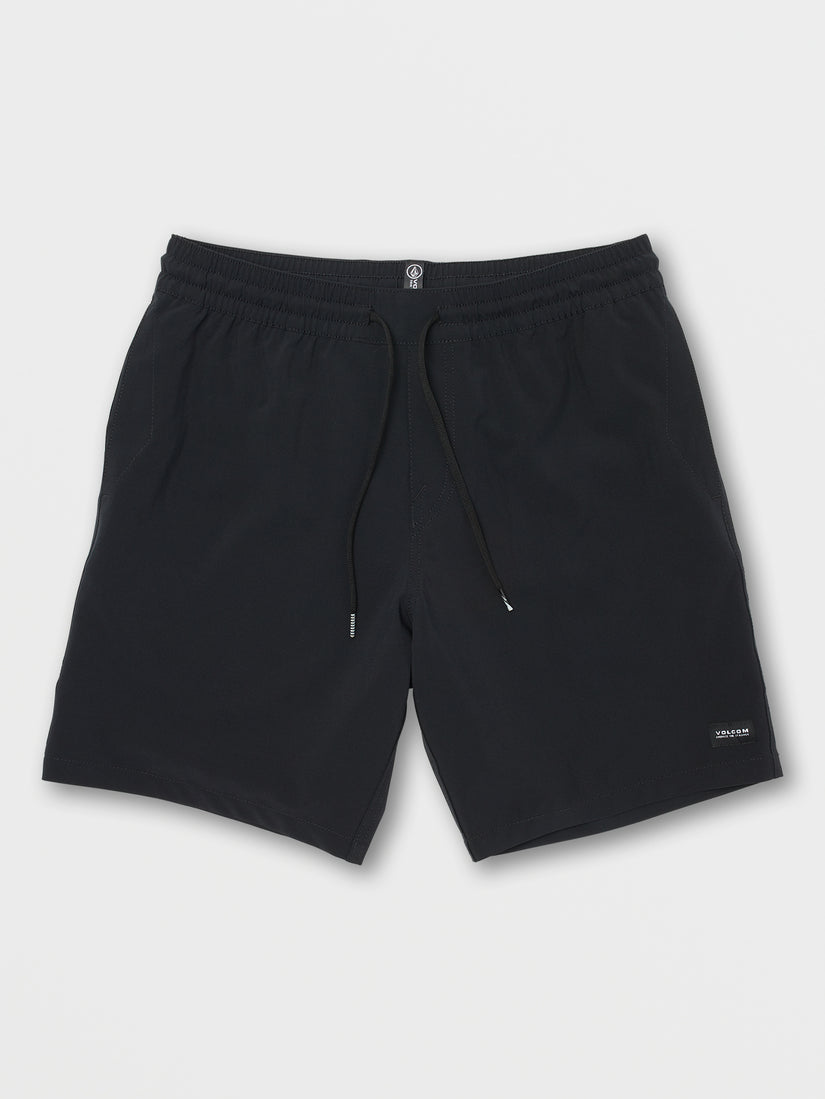 Stones Hybrid Elastic Waist Short 18"  - Black