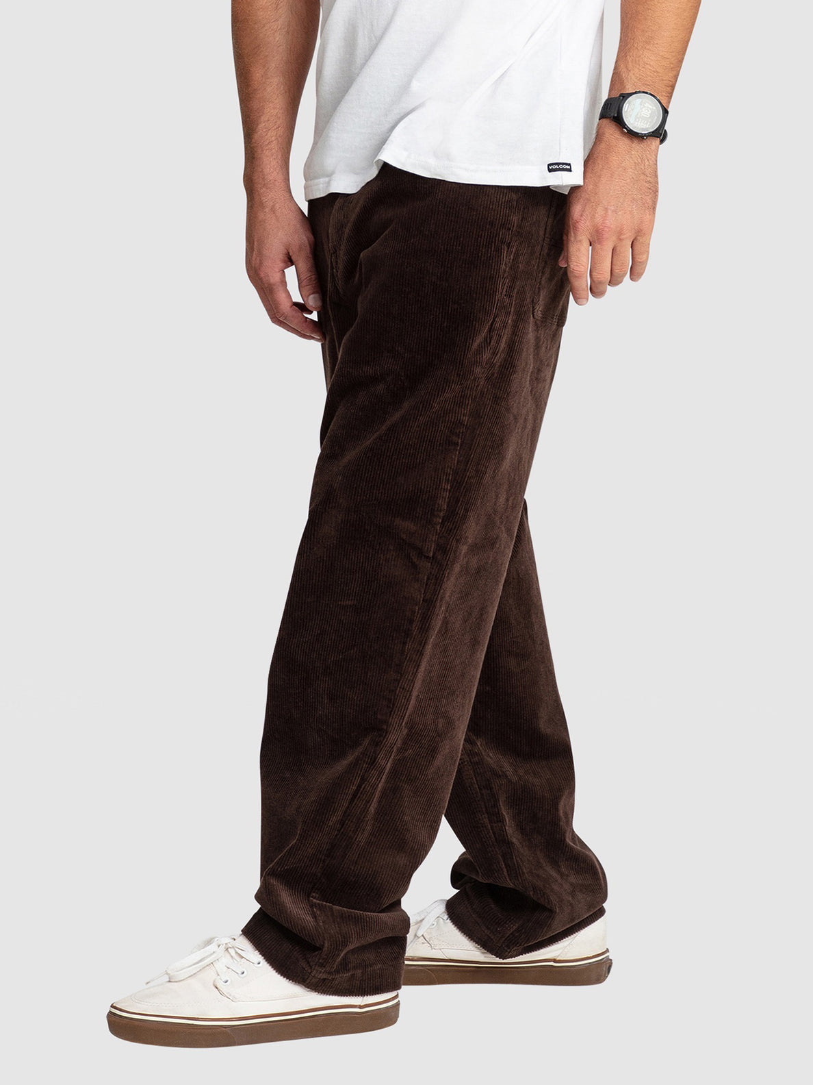 Modown Relaxed Tapered Corduroy Pant - Dark Brown (A1102309_DBR) [1]