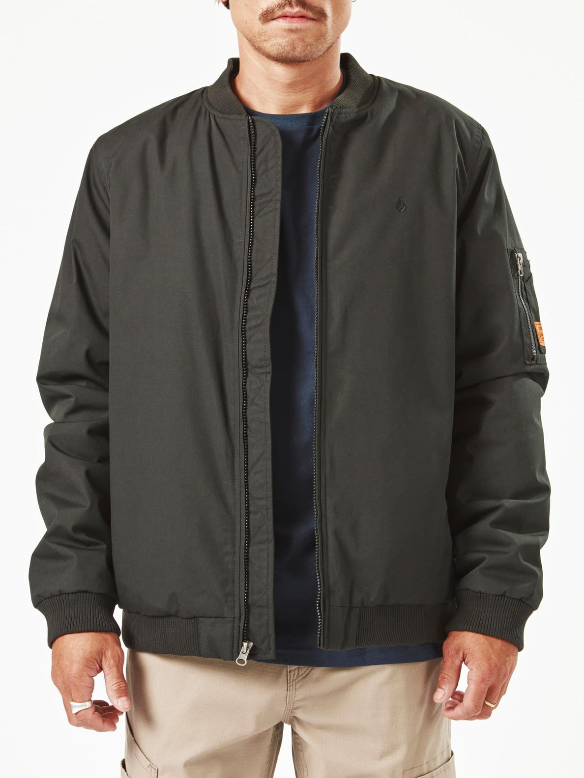 Volcom hernan insulated store black bomber jacket