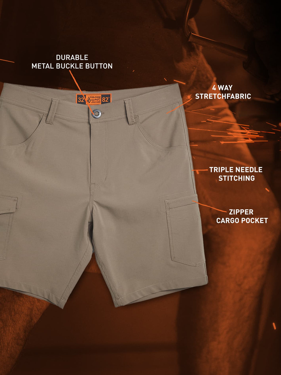 Volcom Workwear Slab Hybrid Short 20