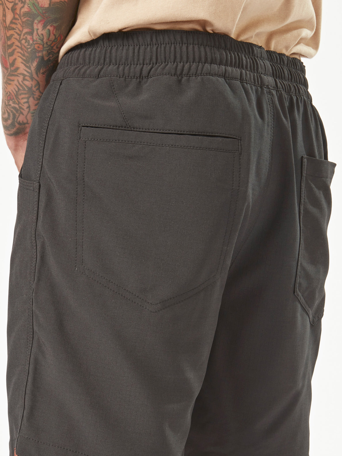 Volcom Workwear Rack Hybrid Elastic Waist Shorts - Black