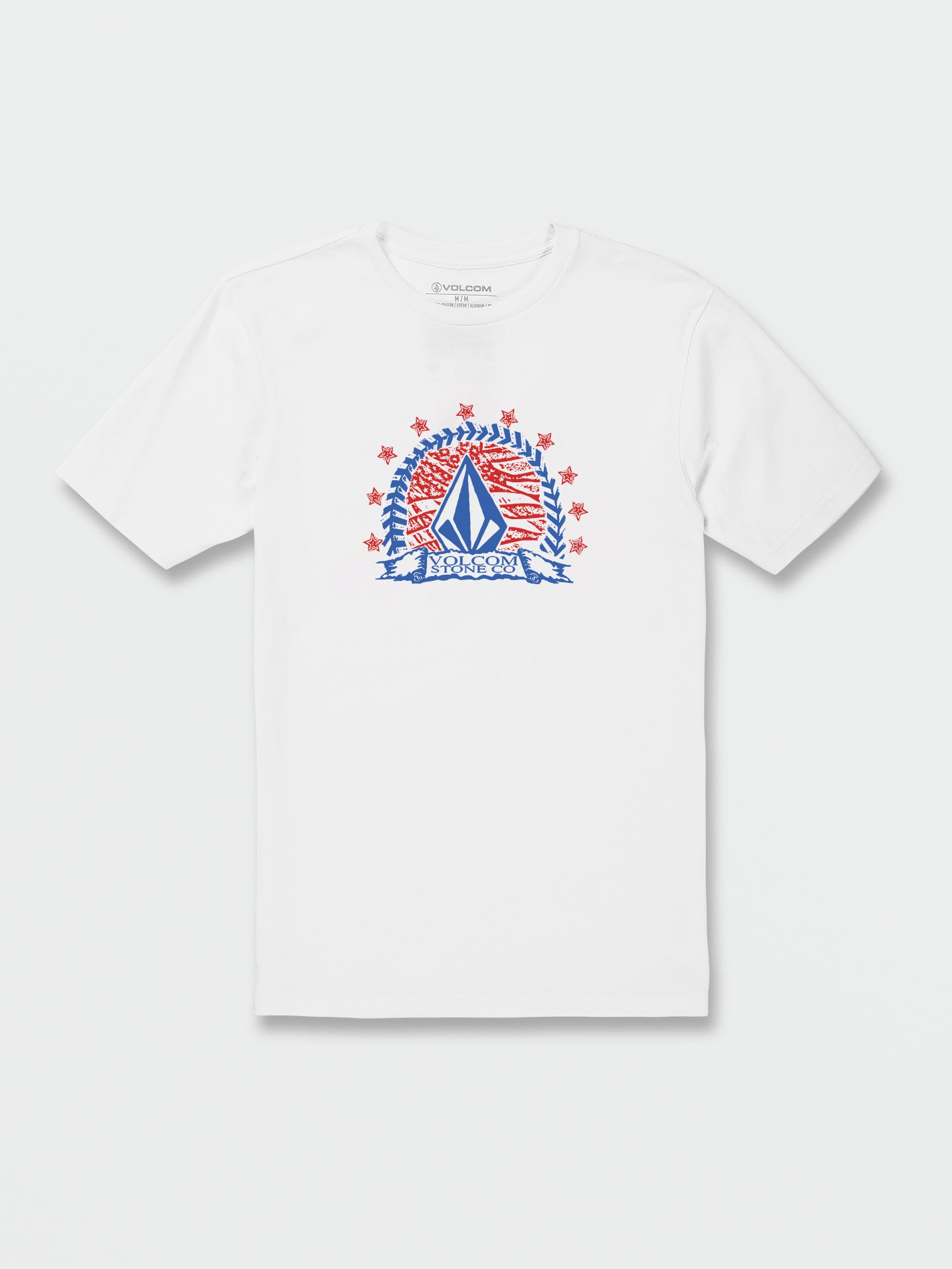 Huskerdont Short Sleeve Tee - White (A3522304_WHT) [F]