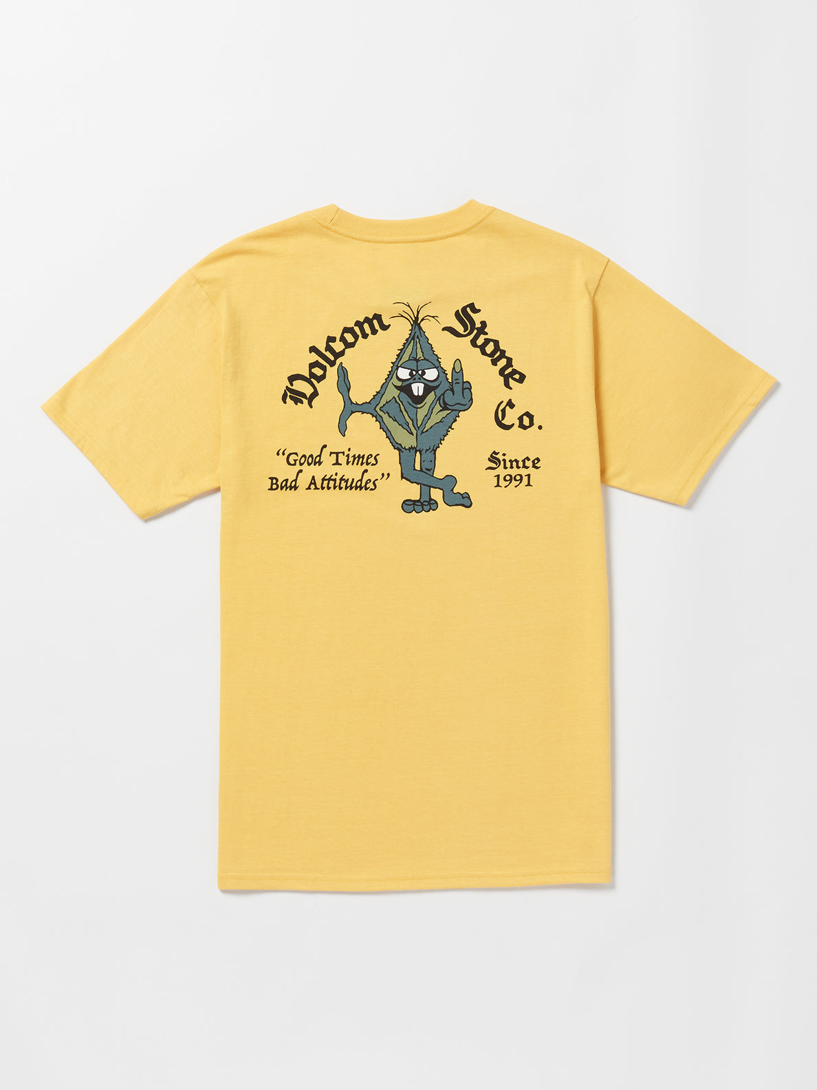 Party Of 1 Short Sleeve Short Sleeve Tee Shirt - Golden Mustard (A3532306_GLM) [B]