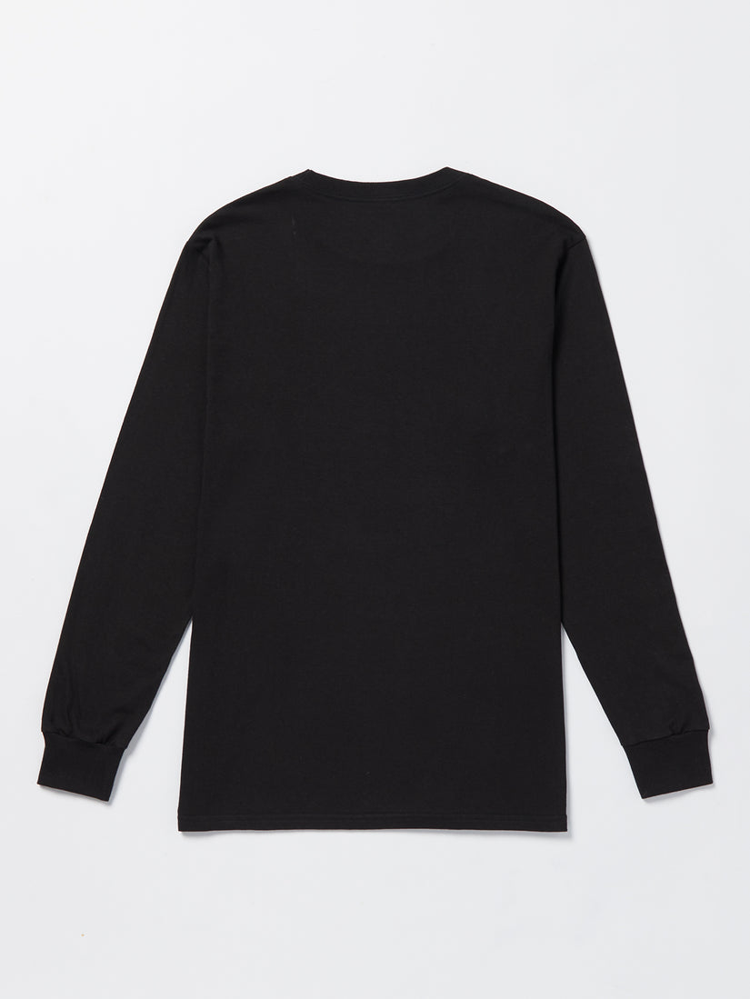 Severed Long Sleeve Short Sleeve Tee Shirt - Black (A3632303_BLK) [B]