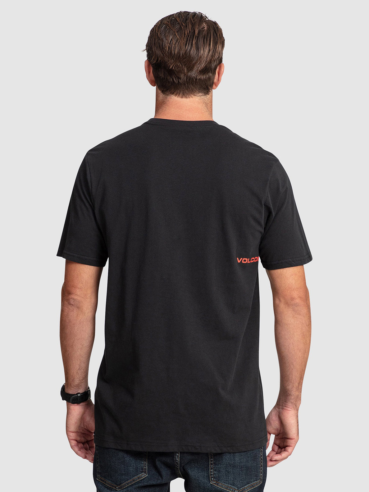 Mini Circle Stone Short Sleeve T-Shirt - Black (A4302301_BLK) [B]