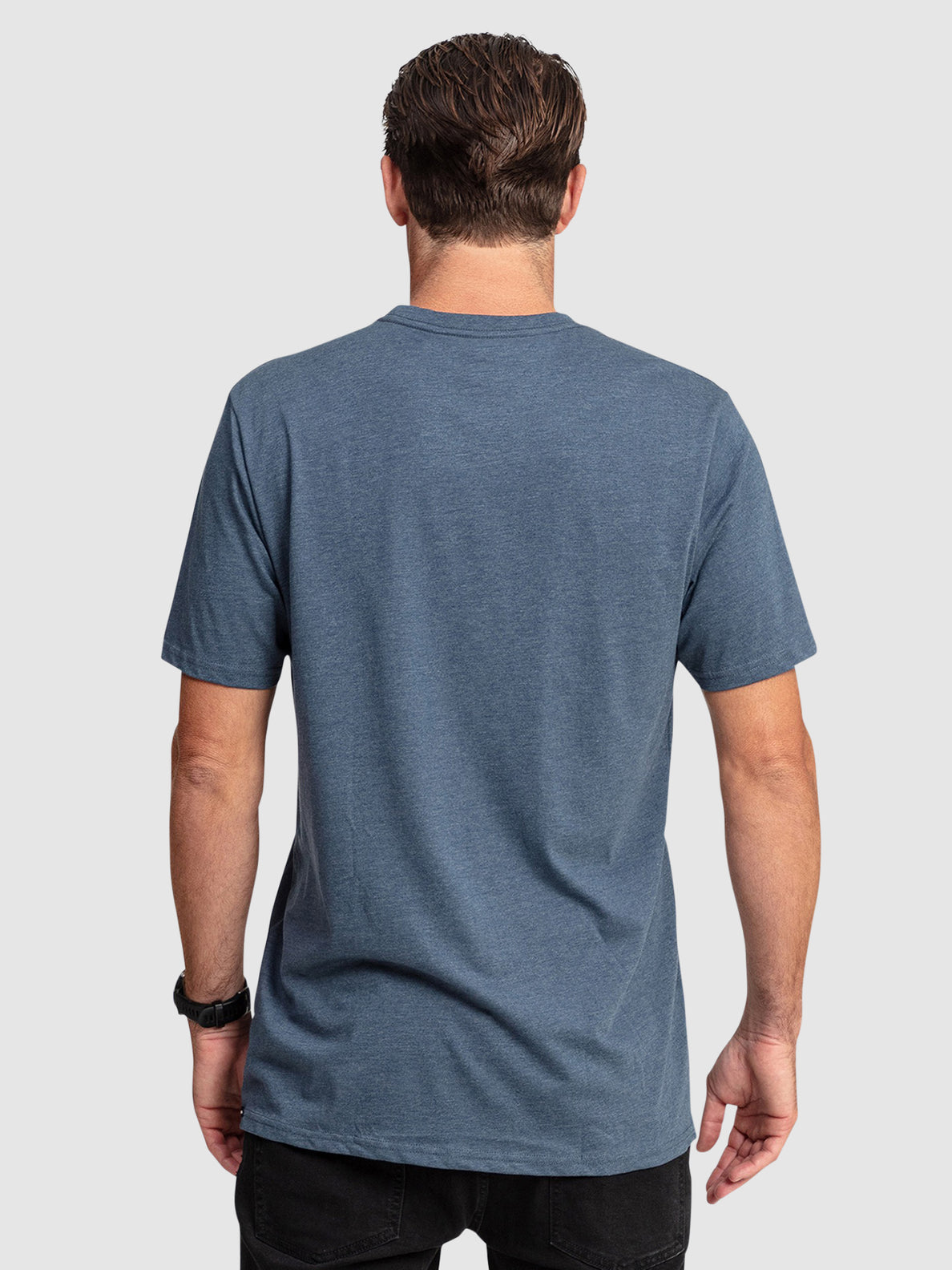 Circle Heather Short Sleeve T-Shirt - Smokey Blue Marle (A4302303_SMB) [B]