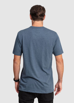 Circle Heather Short Sleeve T-Shirt - Smokey Blue Marle (A4302303_SMB) [B]