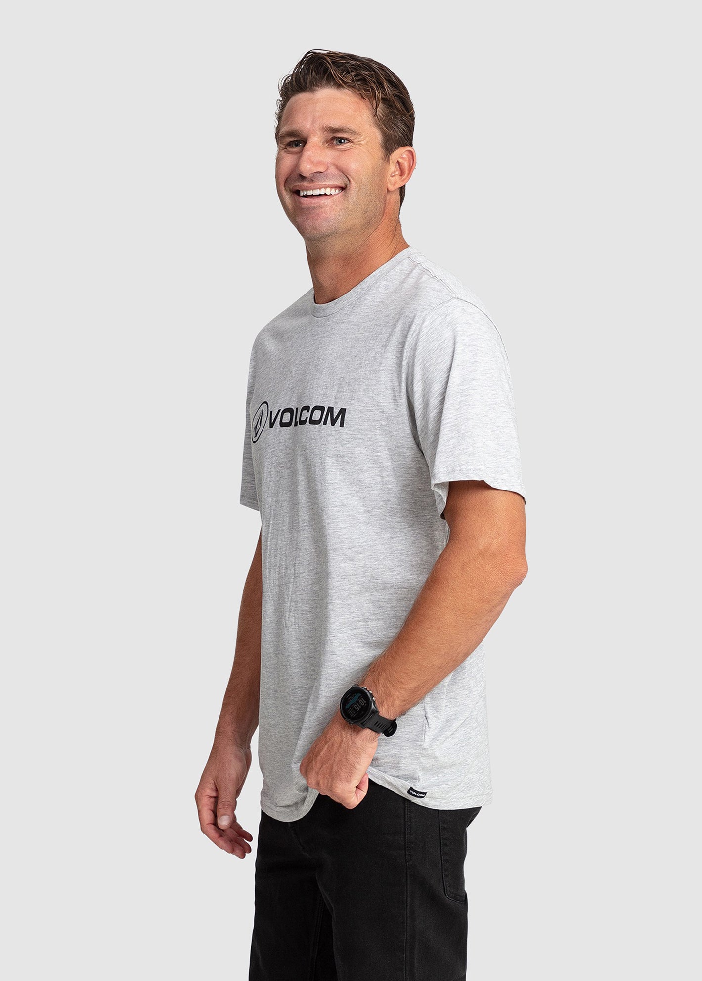 Stonicon Heather Short Sleeve T-Shirt - Grey Marle (A4302305_GRM) [1]