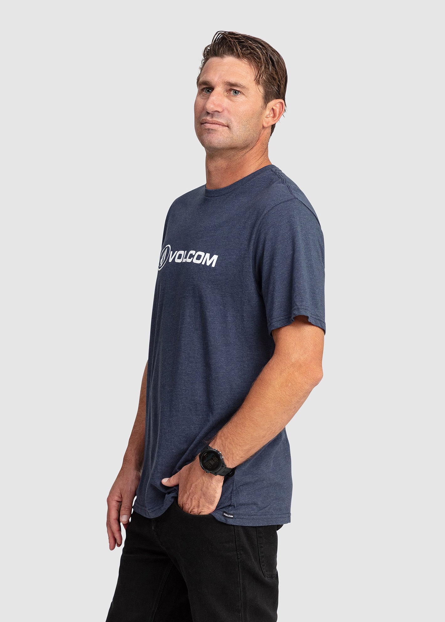 Stonicon Heather Short Sleeve T-Shirt - Navy Marle (A4302305_NVM) [1]